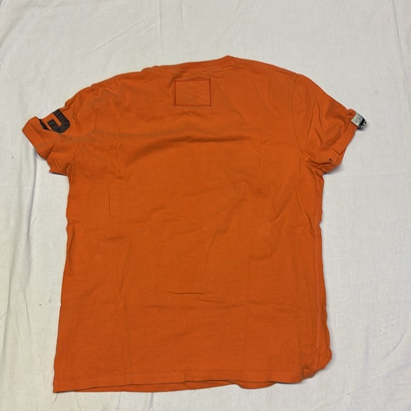 Super Dry Men’s Jin Jab Co. Moto-X Orange T-Shirt Size Large - Picture 6 of 6